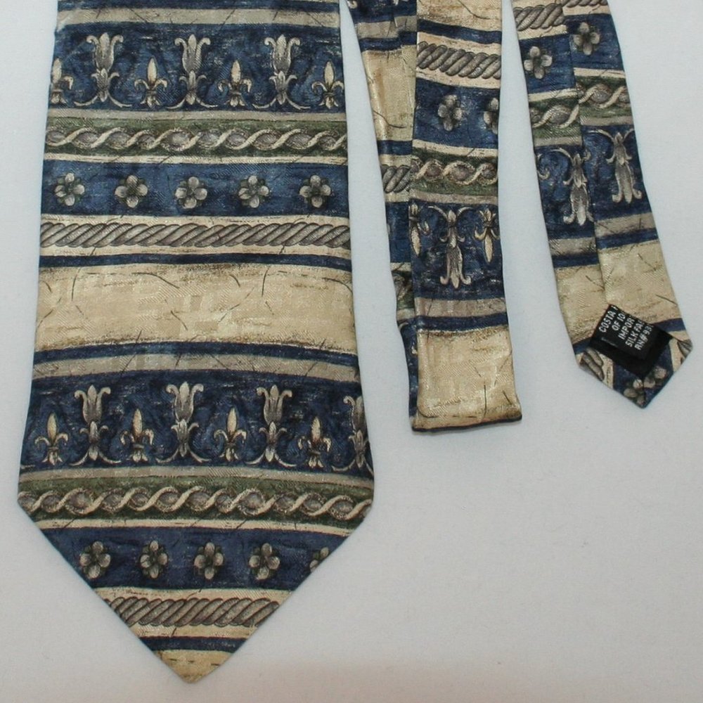 Stafford Executive Ancient Greece Striped Silk Tie